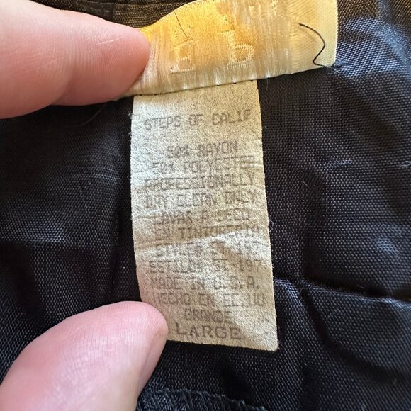 Steps Black with Patterned Vest - Picture 4 of 4